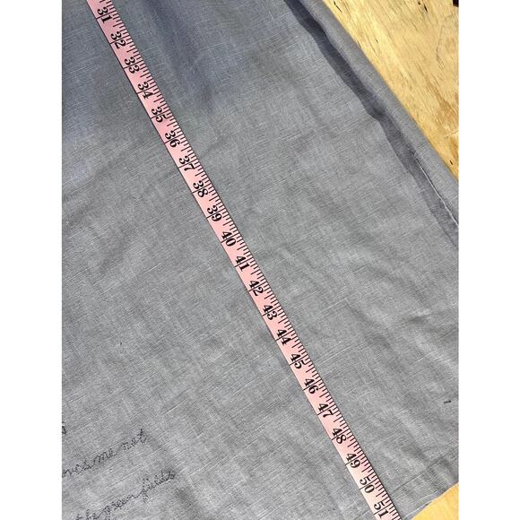 Vtg 90s Positive Attitude Linen Midi Dress Vest Set 1X Floral Embroidered Pearls - Picture 11 of 16